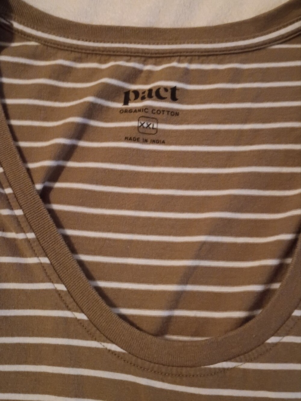 Pact Organic Cotton Softspun Tank Midi Dress Size XXL Monterey Stripe - Picture 2 of 12